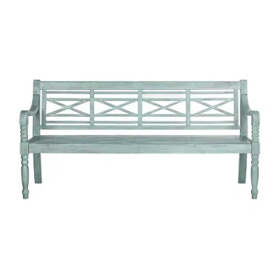 Safavieh Karoo Collection Acacia Bench In Blue