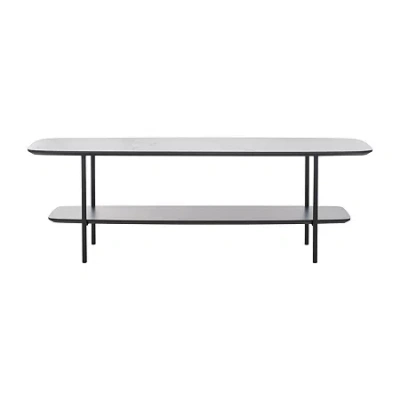 Safavieh Kayleigh Storage Metal Coffee Table In White
