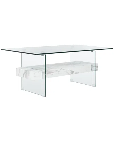 Safavieh Kayley Glass Coffee Table In Transparent
