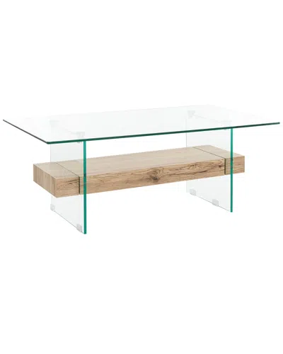 Safavieh Kayley Rectangular Modern Glass Coffee Table