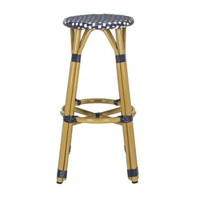 Safavieh Kelsey Outdoor Collection Bar Stool In Blue