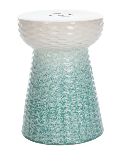 Safavieh Kenson Garden Stool In Blue