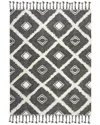 Safavieh Kenya Hand Knotted Wool-blend Rug In Black