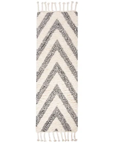 Safavieh Kenya Hand Knotted Wool-blend Rug In Black