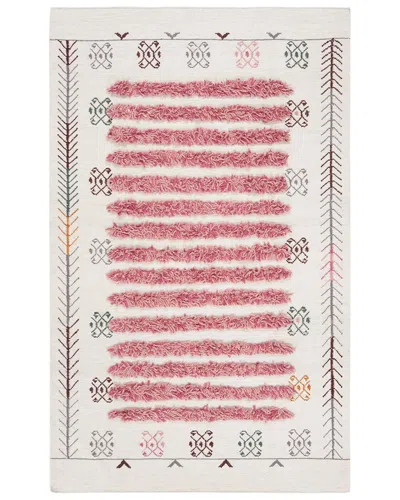 Safavieh Kenya Hand Knotted Wool-blend Rug In Ivory