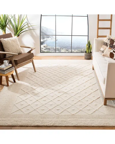 Safavieh Kenya Hand Knotted Wool-blend Rug In White