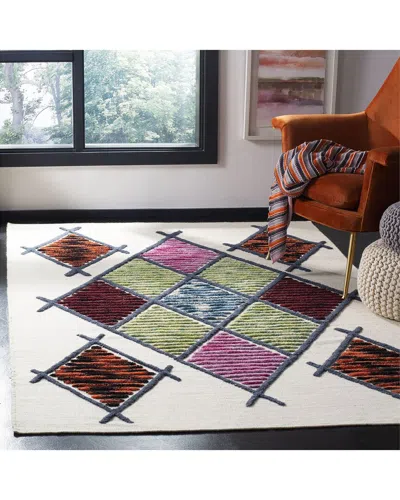 Safavieh Kenya Hand Knotted Wool-blend Rug In Multi