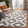 Safavieh Kenya Hand Made Area Rug, Black / Ivory Bohemian Style Non-shedding In Multi