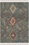 Safavieh Kenya Hand Made Area Rug, Grey / Multi Bohemian Style Non-shedding In Gray
