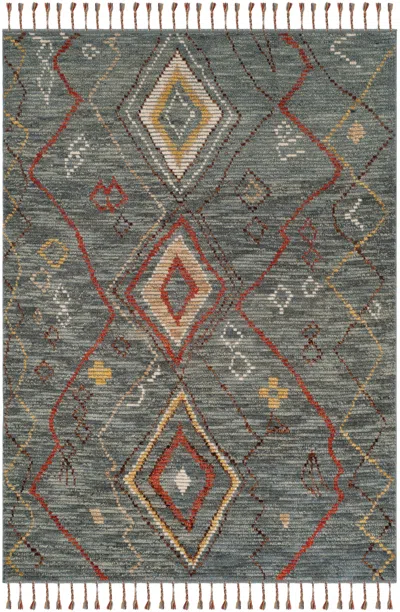 Safavieh Kenya Hand Made Area Rug, Grey / Multi Bohemian Style Non-shedding In Gray