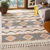 Safavieh Kenya Hand Made Area Rug, Ivory / Black-orange Bohemian Style Non-shedding In Multi
