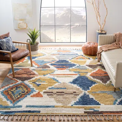 Safavieh Kenya Hand Made Area Rug, Multi Bohemian Style Non-shedding
