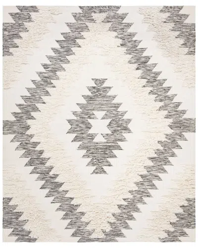 Safavieh Kenya Hand Woven Wool-blend Rug In Black