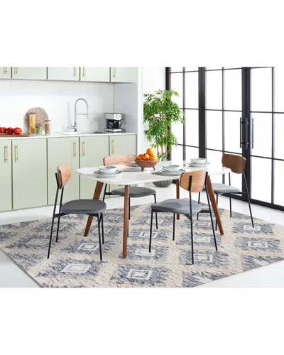 Safavieh Kenya Hand Woven Wool-blend Rug In Blue