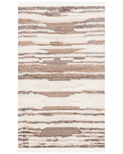 Safavieh Kenya Handwoven Wool-blend Rug In Ivory
