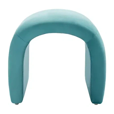 Safavieh Kibo Cushioned Ottoman In Blue