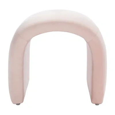 Safavieh Kibo Cushioned Ottoman In Pink