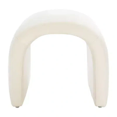 Safavieh Kibo Cushioned Ottoman In White