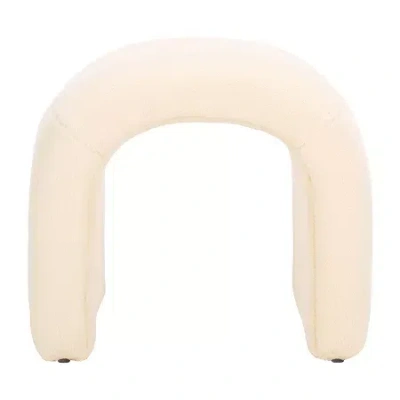 Safavieh Kibo Cushioned Ottoman In White