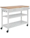 Safavieh Kiko 2-drawer Kitchen Cart In White
