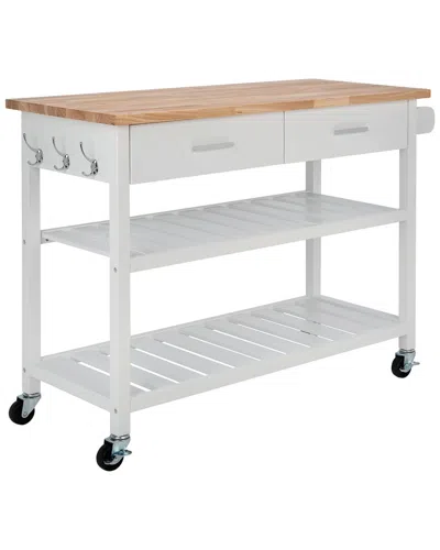 Safavieh Kiko 2-drawer Kitchen Cart In White