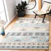 Safavieh Kilim Flat Weave Area Rug, Blue / Ivory Bohemian Style Easy Care In Multi