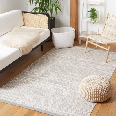 Safavieh Kilim Flat Weave Area Rug, Grey / Beige Contemporary Style Easy Care In Neutral