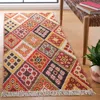 Safavieh Kilim Flat Weave Area Rug, Red / Gold Bohemian Style Easy Care In Multi