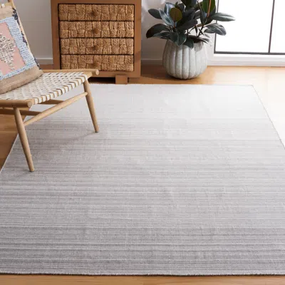 Safavieh Kilim Flat Weave Area Rug, Silver Solid / Tonal Style Easy Care In Gray