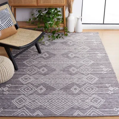 Safavieh Kilim Flat Weave Performance Southwestern Rug In Ivory;gray