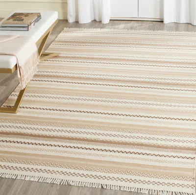 Safavieh Kilim Hand Made Area Rug, Beige Bohemian Style Non-shedding In Neutral