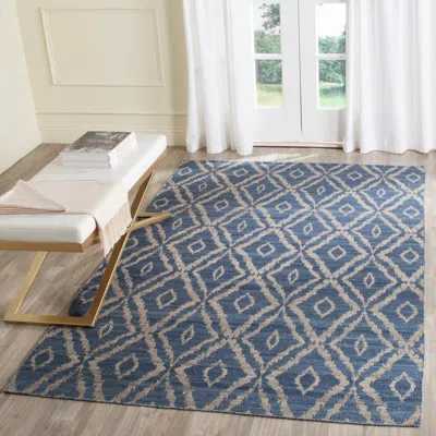Safavieh Kilim Hand Made Area Rug, Blue / Grey Bohemian Style Non-shedding