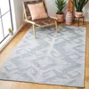 Safavieh Kilim Hand Made Area Rug, Blue / Ivory Transitional Style Non-shedding In Gray