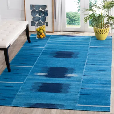 Safavieh Kilim Hand Made Area Rug, Blue / Purple Bohemian Style Non-shedding