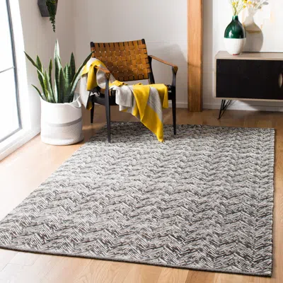 Safavieh Kilim Hand Made Area Rug, Brown / Charcoal Contemporary Style Non-shedding In Gray