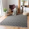 Safavieh Kilim Hand Made Area Rug, Charcoal / Ivory Bohemian Style Non-shedding In Gray