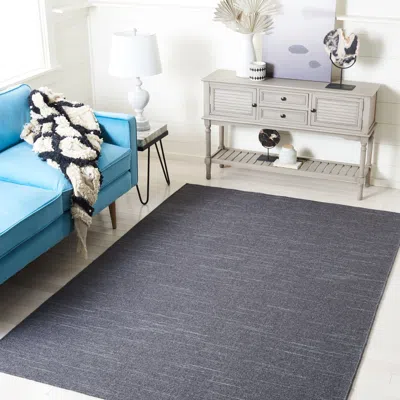 Safavieh Kilim Hand Made Area Rug, Dark Grey Solid / Tonal Style Non-shedding In Gray