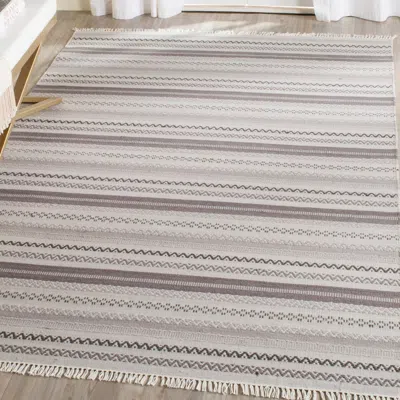 Safavieh Kilim Hand Made Area Rug, Grey Bohemian Style Non-shedding In Gray