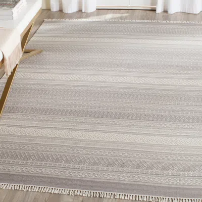 Safavieh Kilim Hand Made Area Rug, Grey Transitional Style Non-shedding In Gray