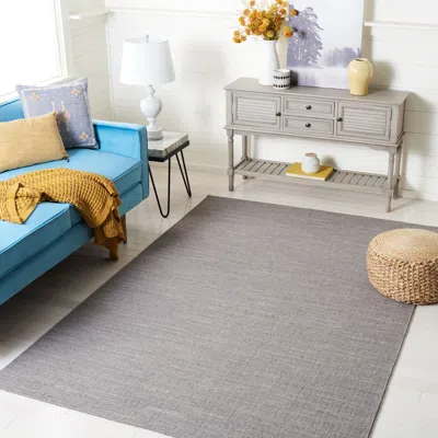 Safavieh Kilim Hand Made Area Rug, Light Grey Solid / Tonal Style Non-shedding In Gray