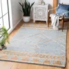 Safavieh Kilim Hand Made Area Rug, Natural / Blue Bohemian Style Non-shedding In Blue