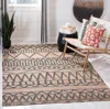 Safavieh Kilim Hand Made Area Rug, Natural / Charcoal Bohemian Style Non-shedding In Brown