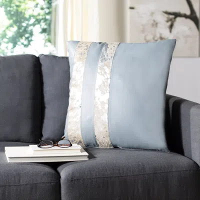 Safavieh Kinston Metallic Cowhide Pillow In Multi