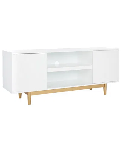 Safavieh Kit 2 Shelf Pattern Mediastand In White