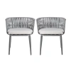Safavieh Kiyan Outdoor Collection 2-pc. Lounge Chair In Gray