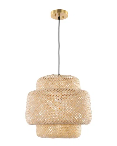 Safavieh Klara Rattan Pendant In Metallic