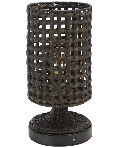 Safavieh Knowles 16in Table Lamp With Usb In Gray