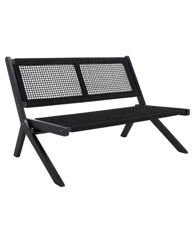 Safavieh Kobina Outdoor Bench In Black