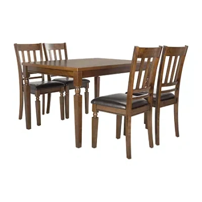 Safavieh Kodiak Kitchen And Dining Room Collection 5-pc. Rectangular Dining Set In Brown