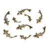 Safavieh Koi Fish 9-pc. Beach + Nautical Metal Wall Art In Gold